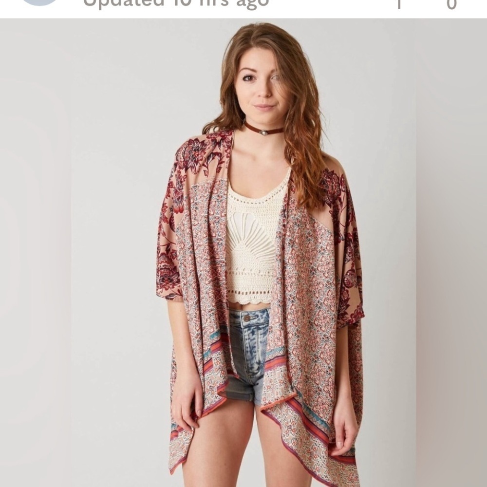 Angie rayon Kimono duster  size small